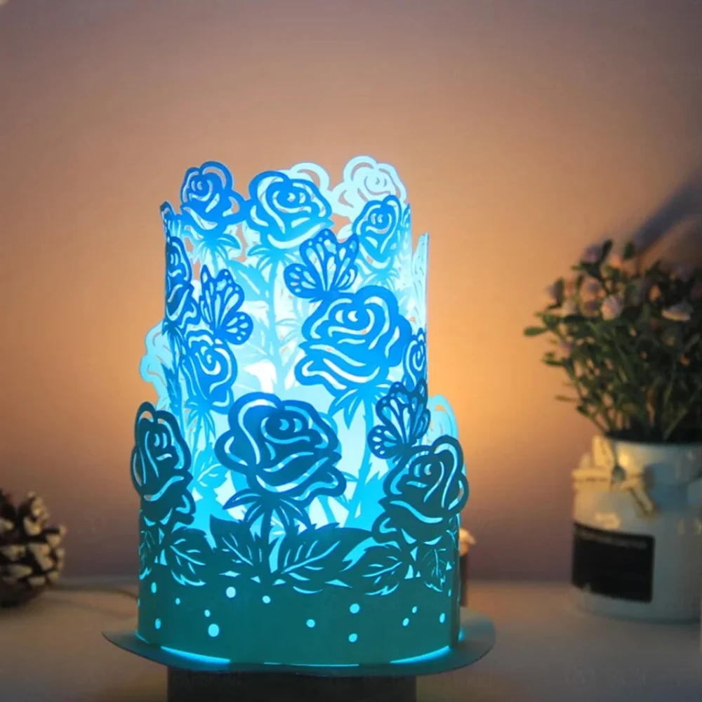 Nouvelles matrices de découpe 2024 nouveautés matrices de découpe en métal lanterne Rose de mariage pour bricolage scrapbook perforadora para papel matrices artisanales