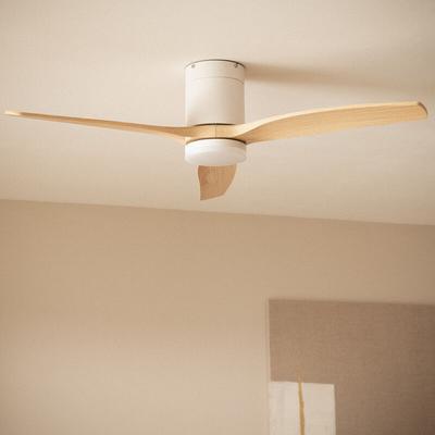 Techbrey - Deckenventilator Leise Angistri Weiss 132cm DC-Motor Wählen Klingen: True, Ohne Licht, Image
