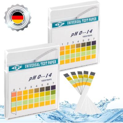 PH wert Teststreifen 200 Stück ph 0-14 Trinkwasser Aquarien Indikator-en