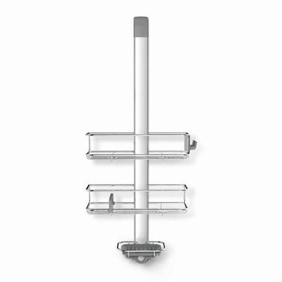 Badezimmerzubehör - Wand-Duschablage, verstellbar, Edelstahl BT1101 - Simplehuman Image