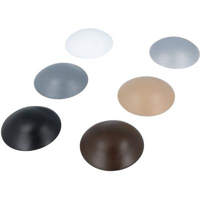 Ms Beschläge - Türstopper selbstklebend Kunststoffstopper Wandtürstopper Wandschutz 60mm Braun Image