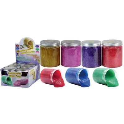 Buri - Glitzer Schleim 400g Glitter Putty Slime Knete Modelliermasse Kinder Spielzeug Dose