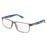 Superdry SDO Bendosport Herren-Brille inkl. Gläser Vollrand Eckig Kunststoff-Gestell 56mm/17mm/145mm, grau