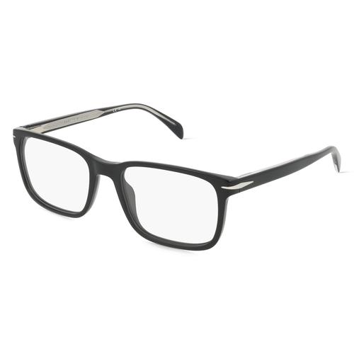 David Beckham DB 1063 Herren-Brille inkl. Gläser Vollrand Rechteckig Acetat-Gestell 55mm/19mm/145mm, schwarz