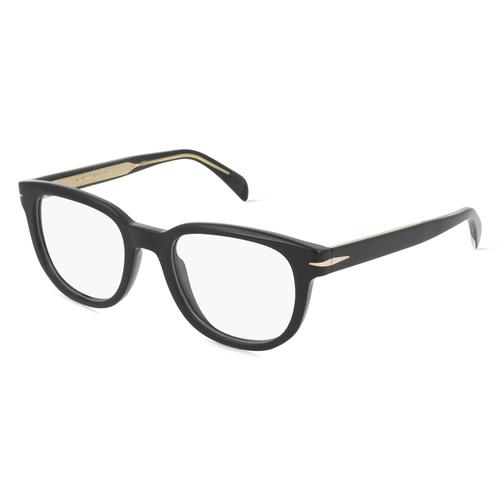 David Beckham DB 7097 Herren-Brille inkl. Gläser Vollrand Eckig Acetat-Gestell 50mm/20mm/145mm, schwarz