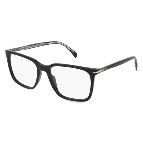 David Beckham DB 1134 Herren-Brille inkl. Gläser Vollrand Eckig Acetat-Gestell 55mm/18mm/150mm, schwarz