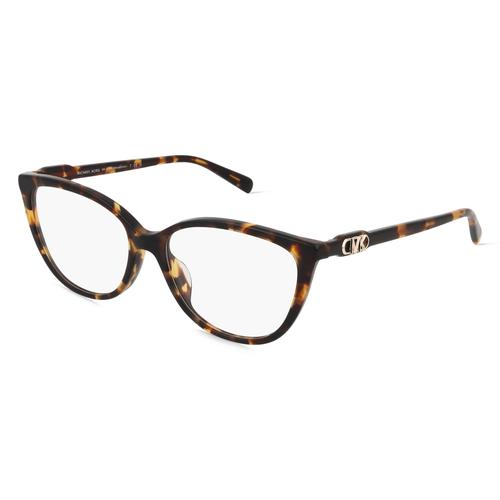 Michael Kors MK4109U WESTMINSTER Damen-Brille inkl. Gläser Vollrand Butterfly Acetat-Gestell 54mm/16mm/140mm, braun