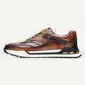 sneakers casual da uomo in pelle premium: scarpe basse in pelle bovina, eleganti e comode con design traspirante da indossare tutti i giorni