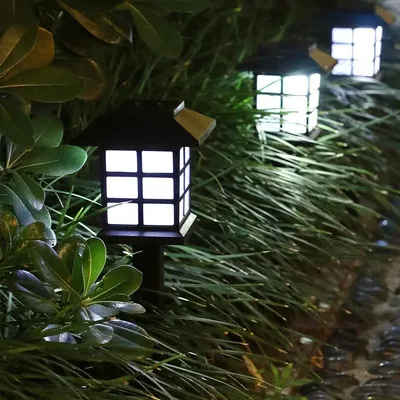 2 Pack Solar Pathway Light Outdoor Solar Lamp Waterproof Landscape Lighting for Garden Yard Patio