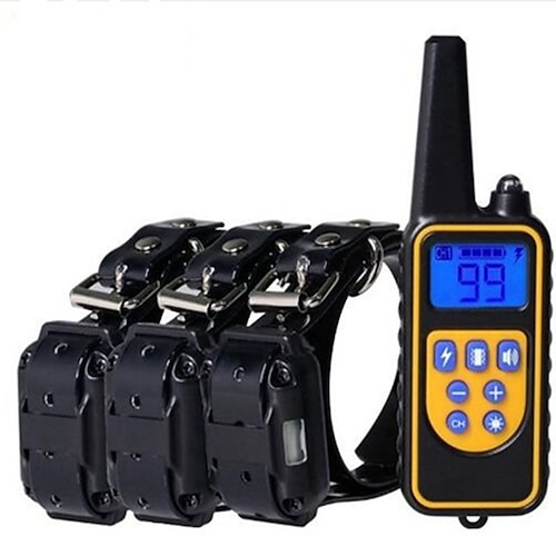 Hunderindenhalsband Hundetrainingshalsbänder Anti Bark einfarbig PP Corgi Beagle Shiba Inu Mops Bichon Frise Pekingese Schwarz Image