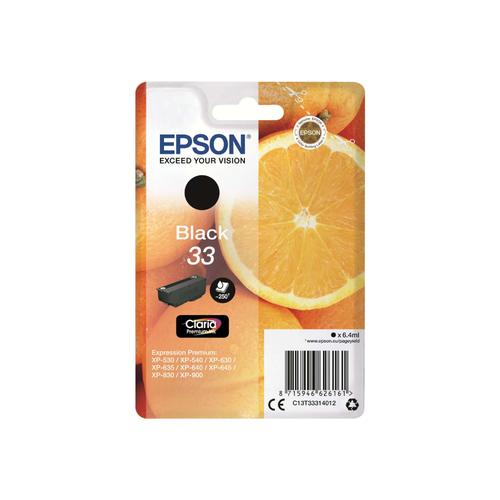 Original Epson C13T33314012 / 33 Druckerpatrone Schwarz