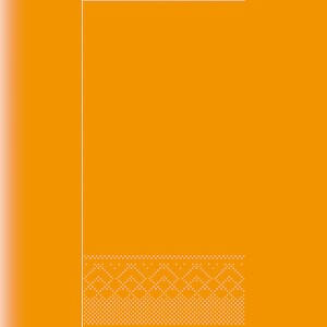 MANK Serviette in Curry/Orange aus Tissue 3-lagig, 40 x 40 cm, 1/8 Falz, 100 Stück Image