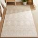 Tapis de Salon 120 x 170 cm, Tapis de Salon antidérapant, Lavable en Machine, Style Bohème, Beige