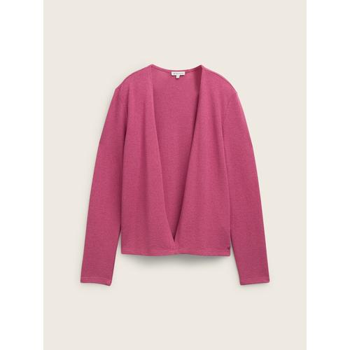 TOM TAILOR Damen Basic Cardigan, rosa, Gr. S