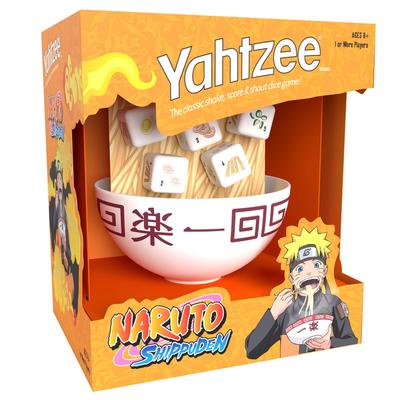 YAHTZEE: Naruto Shippuden | Collectible Ramen Bowl Dice Cup | Classic Family Dice Game Based on Anime Show