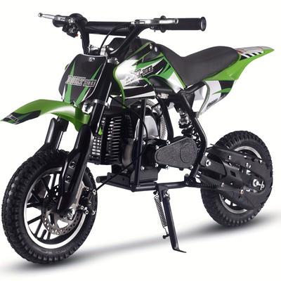 TEMU Mini 50cc Gas Dirt Bike, Db1 Model 2 Ride With Off-road Tire, , Pull Start, Oil Mixed Required, Support Up To 130lbs, Top : 20 Mph