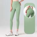 Per donna Pantaloni da yoga Leggings da yoga Fascia Elastica Vita Alta Yoga Allenamento in Palestra Pilates Collant Grigio scuro Nero Avorio Gli sport Abbigliamento sportivo Elasticizzato Taglia