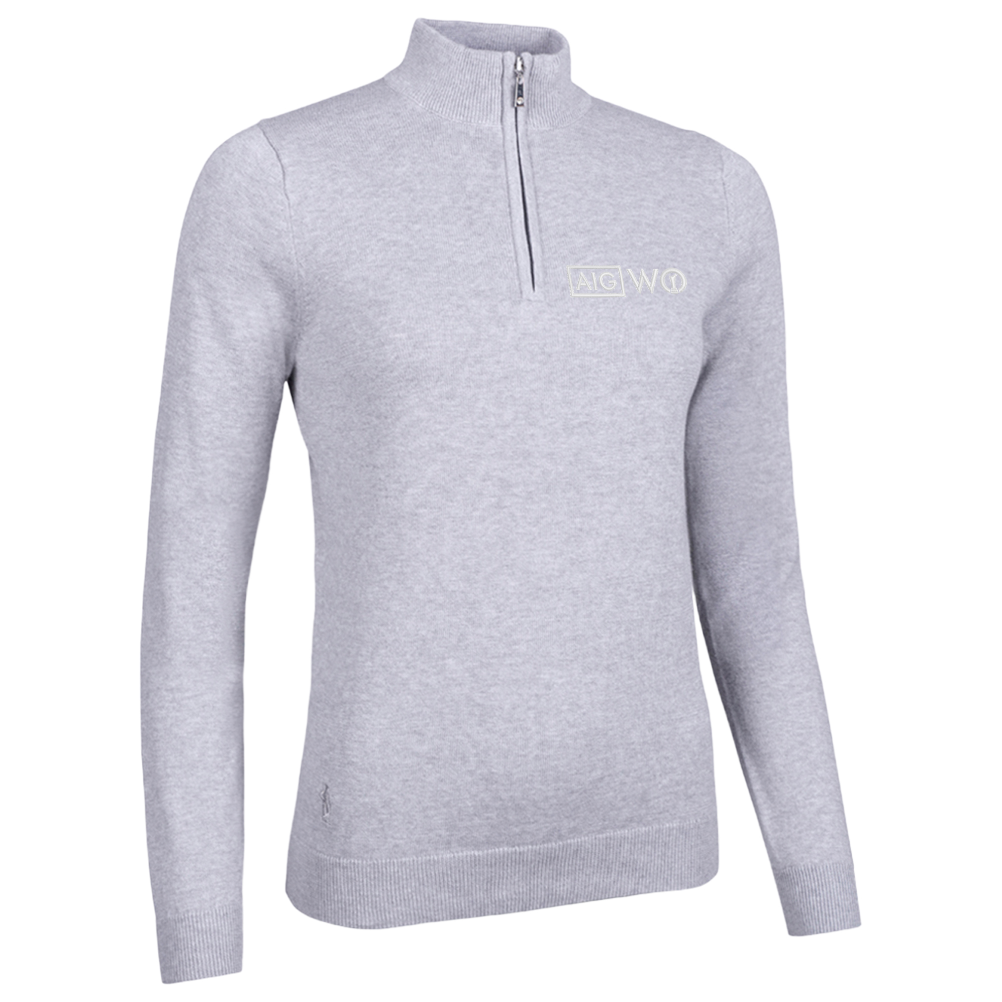 AIG Womens Open Glenmuir Ava Gestrickte Midlayer - Hellgrau Marl - Damen Image