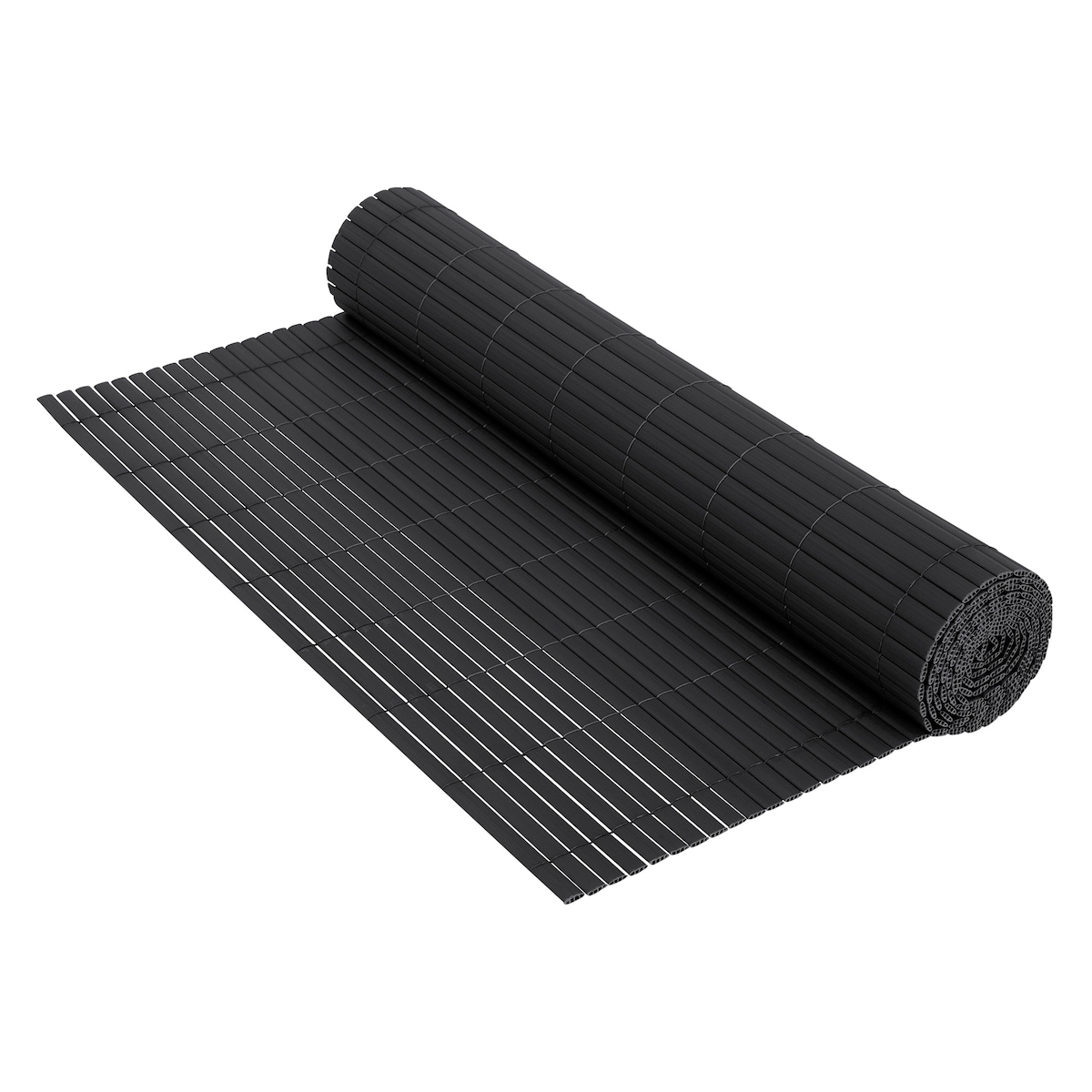 ECD Germany PVC Sichtschutzmatte 140x300 cm Anthrazit – Verstärkter Sichtschutzzaun, UV-beständig & wasserdicht, Windschutz Balkonverkleidung, Image