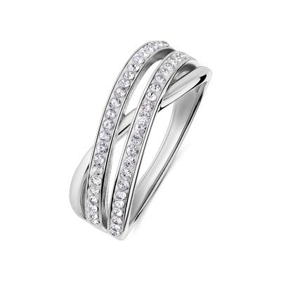 Lucardi - Ring 925 Silber Ringe 1 ct Damen (54.99 € / 1 ct) Image