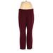 J.Crew Active Pants - Mid/Reg Rise: Burgundy Activewear - Women's Size 8