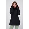 Softshellmantel DEPROC ACTIVE "CAVELL LONG WOMEN", Damen, Gr. 40 (M), schwarz, 96% Polyester; 4% Elastan mit TPU Membrane, casual, Langarm mit verstellbarem Klettverschluss, Mäntel, auch in Großen Größen erhältlich