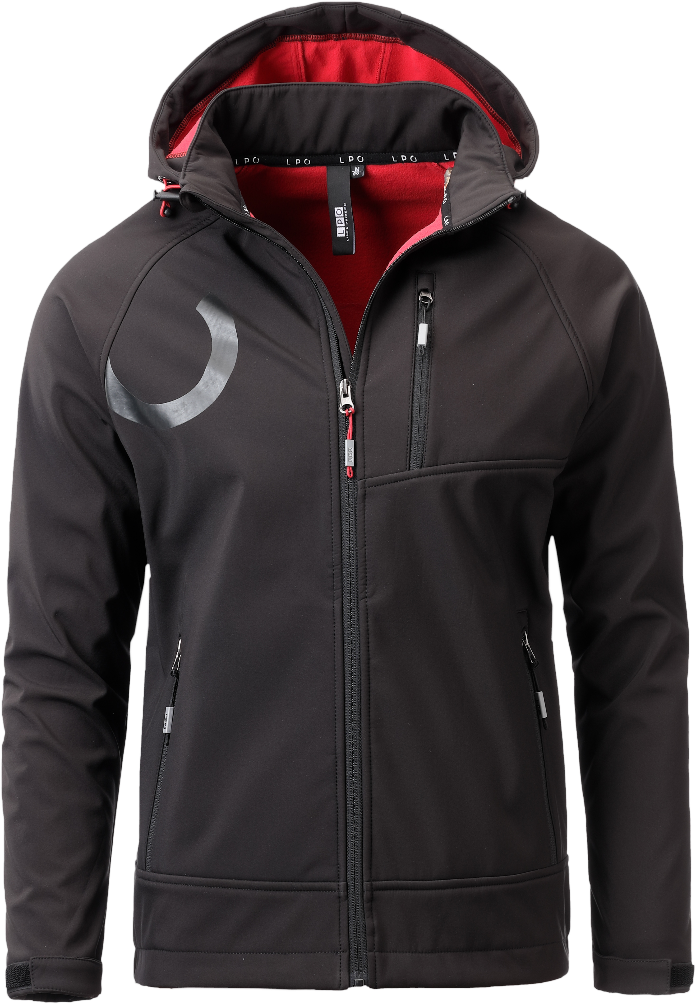Softshelljacke LPO "ELLIOT PEAK II MEN", Herren, Gr. S (48), schwarz, 96% Polyester; 4% Elasthan, mit Gummizug, Jacken Softshelljacke, auch in Großen Größen erhältlich
