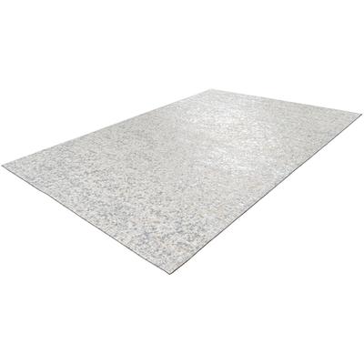 Teppich ARTE ESPINA "Finish 100", weiß (weiß, silber), B:200cm H:5mm L:290cm, Rindsleder, Teppiche, natürlicher Lederteppich,mit glänzender Metallic-Farbe,Rücken aus Filz Image