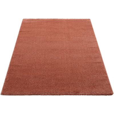 Teppich OCI DIE TEPPICHMARKE "NEW VILLA MELANGE, auch als Läufer", rot (rosenholz), B:80cm H:20mm L:300cm, Polypropylen (PP), Teppiche, dicht maschinell gewebt, strapazierfähig, uni, alle Wohnräume Image