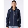 Softshelljacke DEPROC ACTIVE "DECORAH PEAK V WOMEN", Damen, Gr. 34 (XS), blau (navy), 96% Polyester; 4% Elastan, casual, tailliert, Langarm gerader Abschluss mit verstellbarem Klettverschluss,mit Windstopper, Jacken, mit abnehmbarer Kapuze