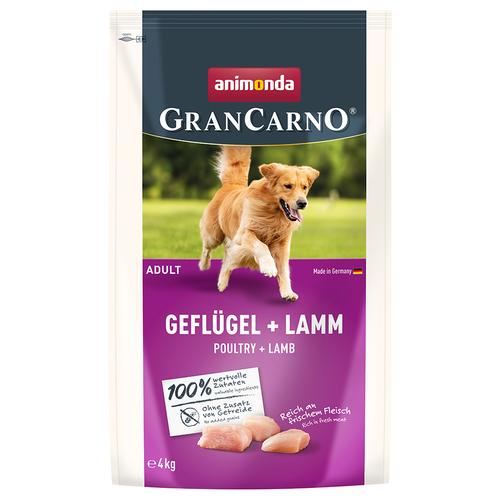 4kg animonda GranCarno Adult Geflügel + Lamm Hundefutter trocken