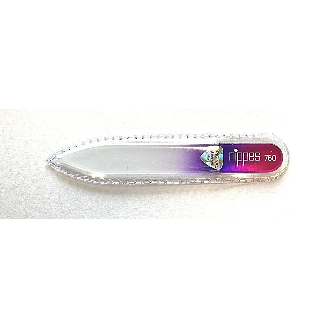 nippes Solingen Lima per unghie in vetro arcobaleno piccola viola 1 St