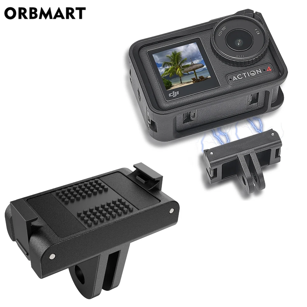 Für DJI OSMO Action 4 3 5 Pro Kamera Magnetische Gabel Adapter Quick Release Adapter Verlängerung Halterung Basis Zubehör Zubehör Image