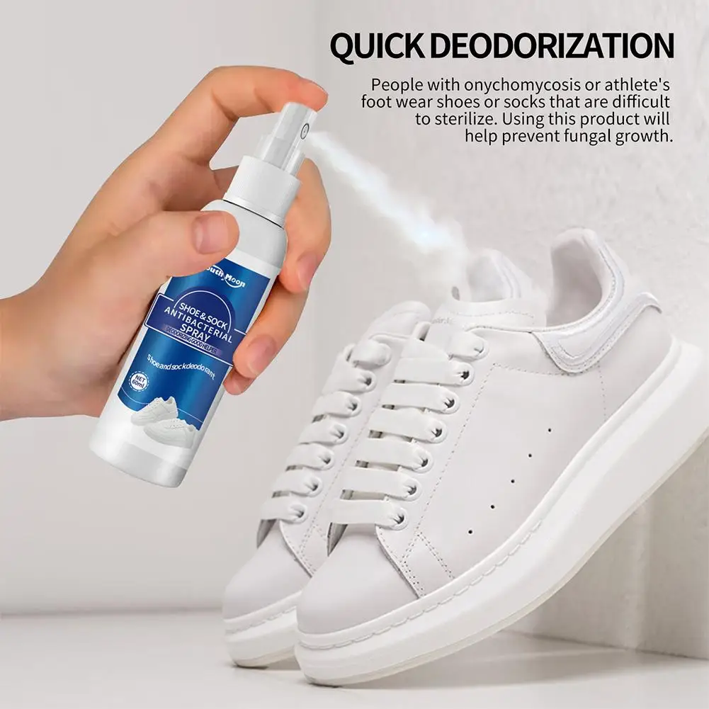60 ml Antibakterielles Spray für Schuhe, Fußgeruch, Schuhe, Stink-Lufterfrischer, Socken, Geruchsentferner-Spray, Erfrischung, Antitranspirant, Gesundheitsfürsorge Image