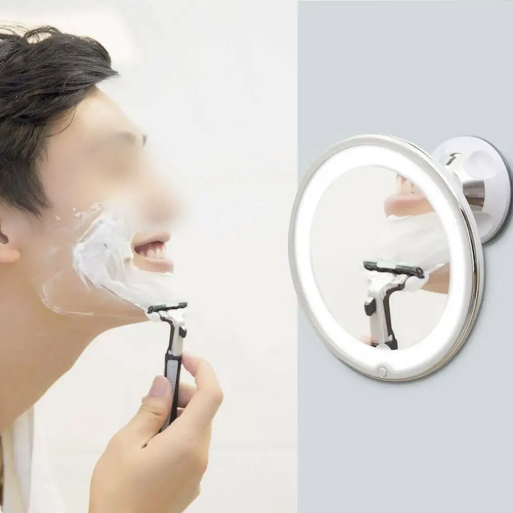 Make-up Spiegel 10x Vergrößerungs Spiegel 14 Led Licht Wand Saug Kosmetische Touchscreen Eitelkeit Tabelle Vergrößerung Kosmetik Spiegel