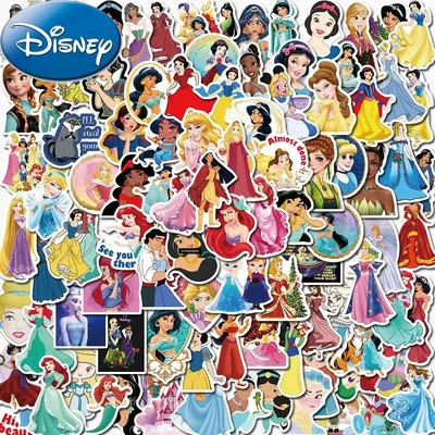 10/30/50/100 stücke Disney niedlichen Anime Mix Prinzessin Aufkleber ästhetische Cartoon Aufkleber Image