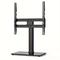 TEMU Universal Swivel Tv Stand, Computer Monitor Stand, 3 Height Adjustable Table Stand Mount With Tilt, Black Tempered Glass Base Television Stands For 26 To 55 Inch Tvs, Holds Up To 99 Lbs