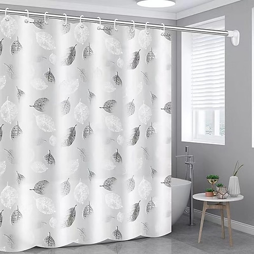 Set di Tende da Doccia 180cm 70 Tenda da Doccia Acquerello Tenda da Doccia Impermeabile in Poliestere Tappetino Antiscivolo Coprisergo Tappetino per Bagno e 12 Ganci in Plastica per Decorazione