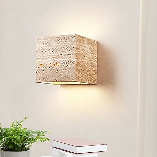 LED-Innenwandleuchten, cremefarben, kreativer Kühlergrill im Wabi-Sabi-Stil, lange LED-Wandlampe, rustikale Wandleuchten für Wohnzimmer, TV, Treppenhaus, Hintergrund, Schlafzimmer, Nachttisch, Image