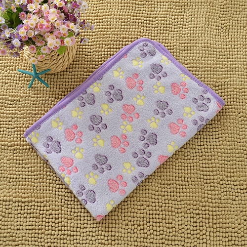 Beliebte Haustierdecke, Ganzjahresdecke für Katzen und Hunde, verdickte Flanelldecke mit Pfotenabdruck, Petsupplies Image