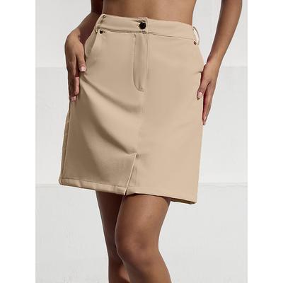 Women's Golf Skorts 18inch Red Bottoms Ladies Golf Attire Clothes Outfits Wear Apparel