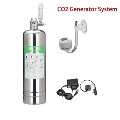 Aquarium CO2 Generator system Kit Stainless Steel CO2 Cylinder Generator System Carbon Dioxide