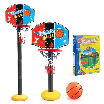 Toddler Adjustable Basketball Hoop 52-115CM Stand Rack for Kids Baby Outdoor Indoor Ball Sport