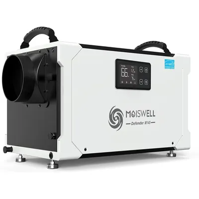 145 Pint Commercial Dehumidifier with Drain Hose for Crawl Spaces, Basements, Industry Water Damage