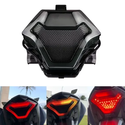 Motorcycle LED Taillight Moto Rear Brake Light Indicator Lamp for Yamaha MT03 2014-2023 R3 R25
