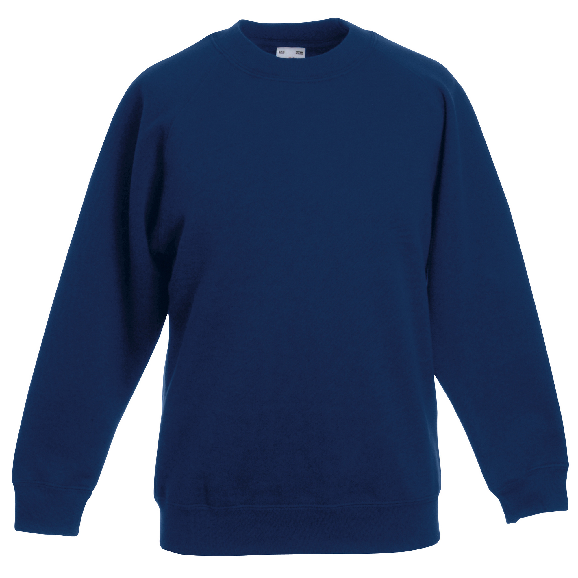 Fruit of the Loom Childrens Unisex Raglan Sleeve Sweatshirt (pack of 2) (navy) - Size 7-8Y | Fruit of the Loom Sale | Discount Designer Brands
