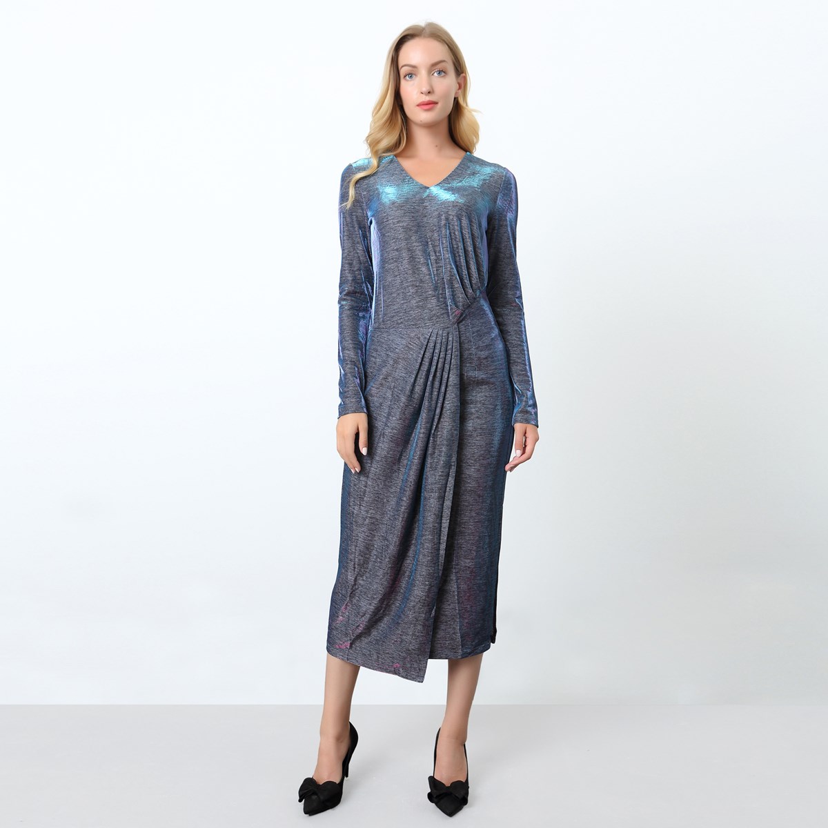 Asymmetrisches schimmerndes Cocktailkleid Image