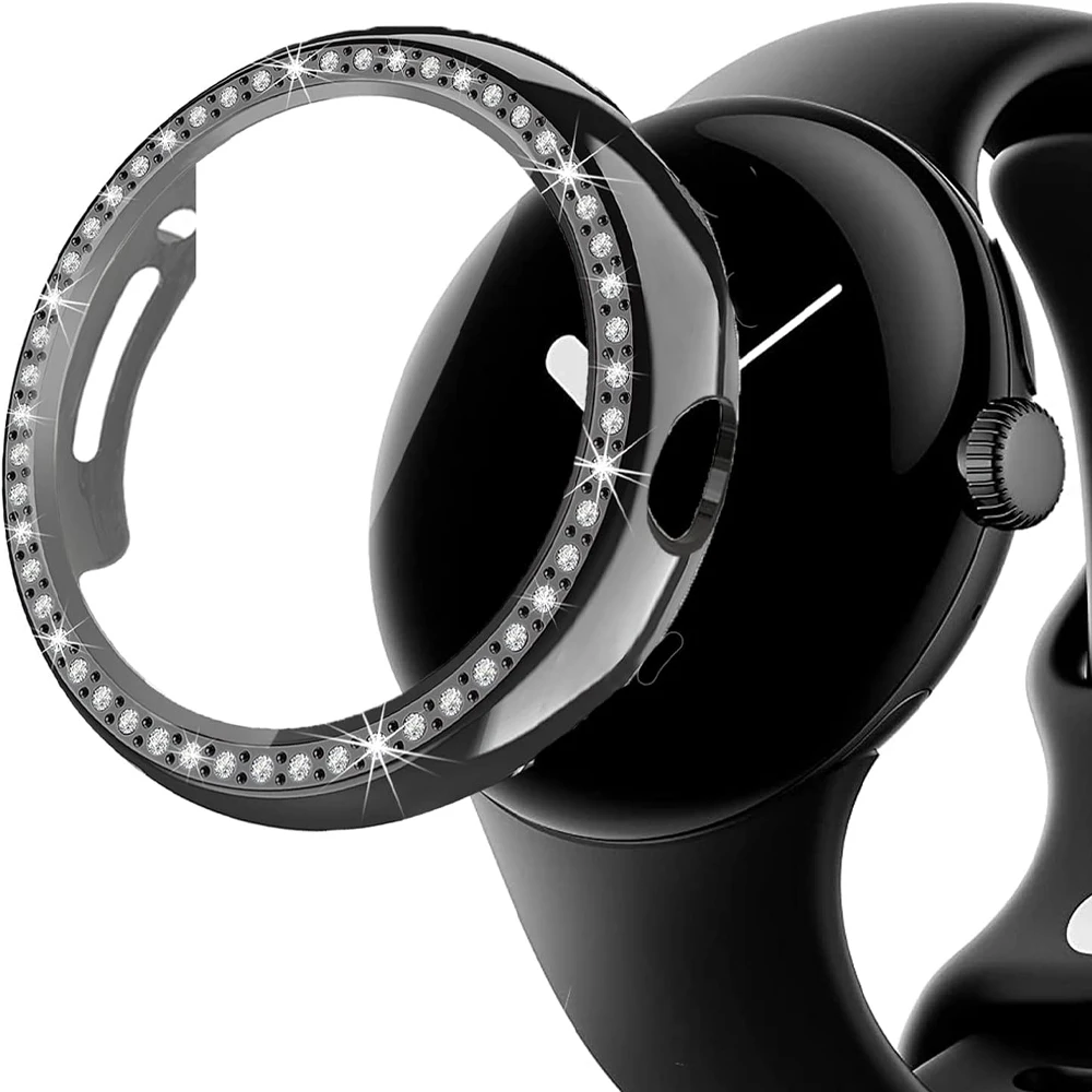 Diamant gehäuse für Google Pixel Watch 2 Displays chutz folie stoß feste Schutzhülle TPU Stoßstange für Google Pixel Watch Zubehör Image