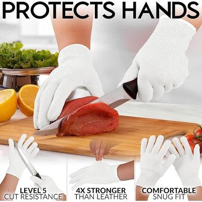 Zulay Kitchen Cut Resistant Gloves Level 5 Protection - Small