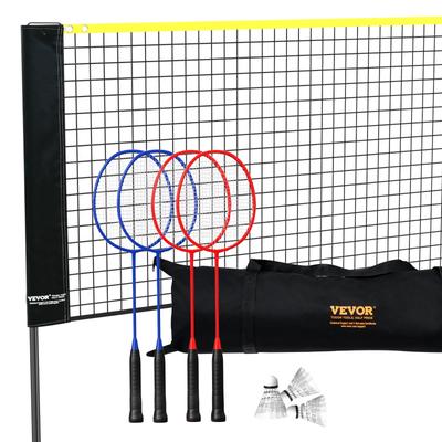 VEVOR Badminton Net, Height Adjustable Volleyball Net, 10ft Wide Foldable Pickleball Net, Portable Easy Setup Tennis Net Set.